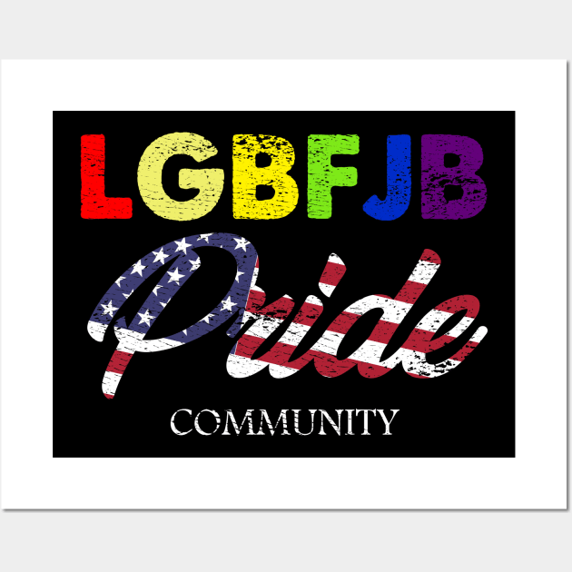 Proud Member Of The LGBFJB Community, LgbFjb, Conservative Anti Biden, funny Christmas Wall Art by Mosklis